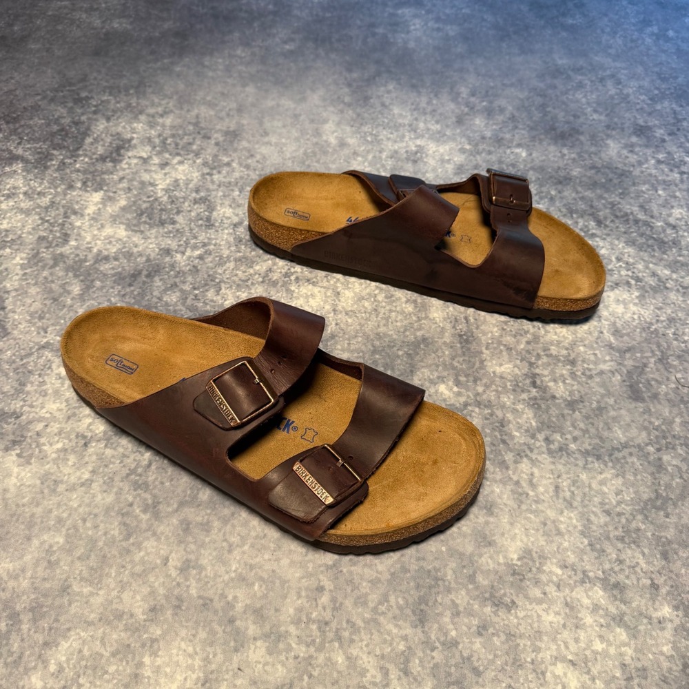 Birkenstock Arizona Soft Footbed Habana Oiled Leather Sandals Mens 44 L13 M11